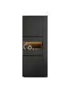 Vetrina credenza con anta nera Alce 74x49x179h