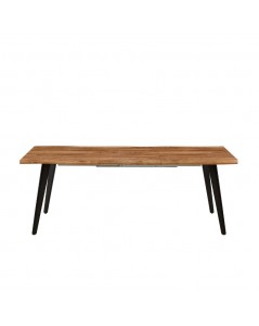 Tavolo Allungabile Effetto Legno Gambe in Metallo Amal 150x90x75h