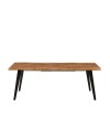 Tavolo allungabile effetto legno gambe in metallo Amal 150x90x75h