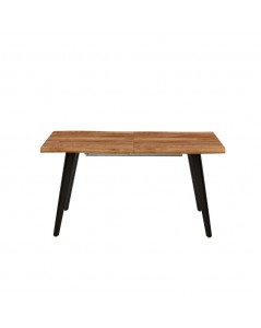 Tavolo Allungabile Effetto Legno Gambe in Metallo Amal 150x90x75h