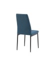Sedia da pranzo tessuto blu Adara 63.5x44x89h
