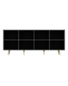 Madia 4 ante antracite Jose particolari oro 180x47x75h