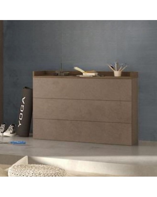 Comò 3 cassetti Quinn colore bronzo mercure