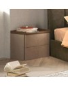 Coppia comodini 2 cassetti bronzo mercure Quinn
