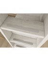 Letto a castello bianco consumato fucsia con armadio e cassetti 1298