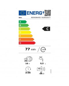 Lavastoviglie Beko Incasso Totale 16 Coperti Classe C