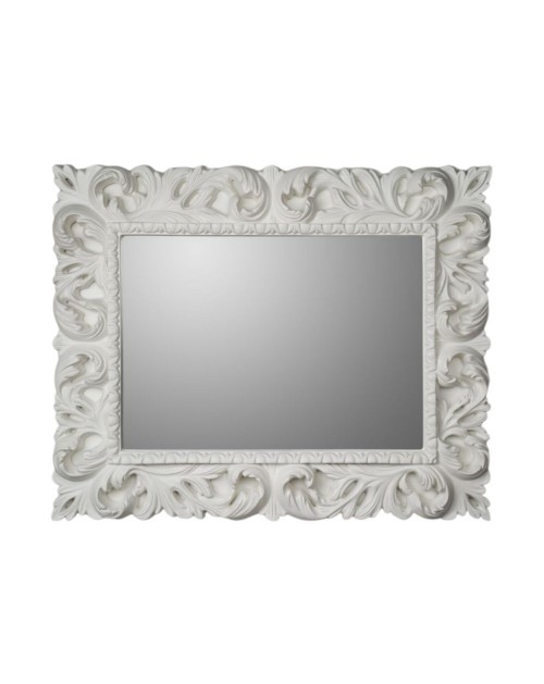 Specchiera Madrid 101x82h colore bianco lucido