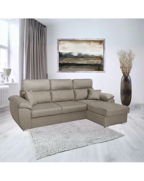 Divano con penisola contenitore grigio rabbit ComoII Twist03