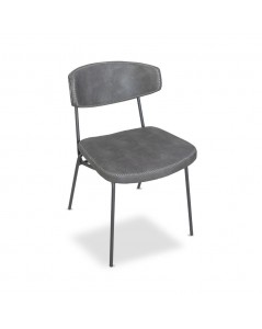 Sedia con Gambe in Metallo Colore Grigio Vintage Callisto Prezzo