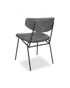 Sedia con Gambe in Metallo Colore Grigio Vintage Callisto Prezzo