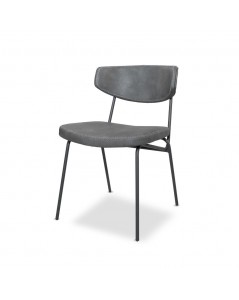 Sedia con Gambe in Metallo Colore Grigio Vintage Callisto Prezzo