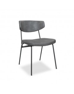Sedia con Gambe in Metallo Colore Grigio Vintage Callisto Prezzo