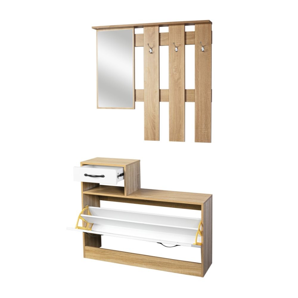 Cinturino Chitarra Walker &amp; Williams LIT-02 Nero Lucido, Rovere Invecchiato, 2.25"