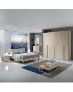 Letto Singolo in Legno 100x205x88h Manitoba Colore Olmo Prezzo