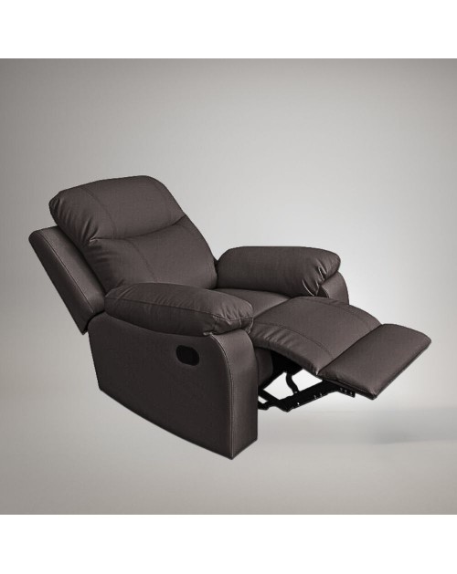 Poltrona reclinabile Chicago tessuto colore Houston87 grigio