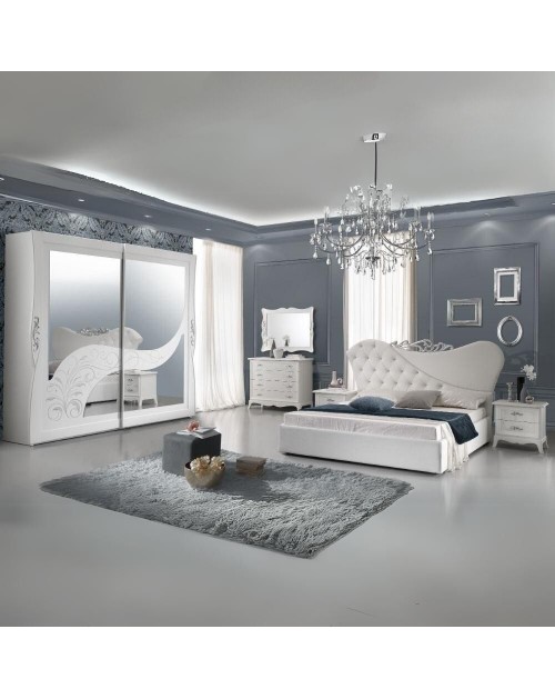 Camera da letto completa Briel colore bianco