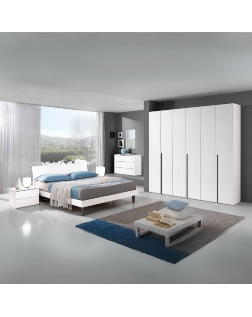 Camera da letto Manitoba colore bianco