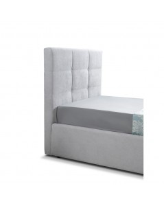 Letto Singolo con Contenitore Napoli tessuto grigio Prezzo