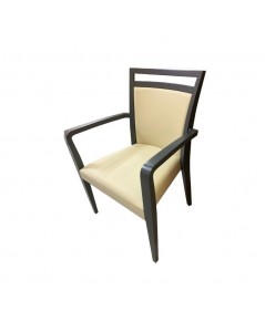 Poltrona in Legno Ecopelle Alpha Colore Beige Prezzo