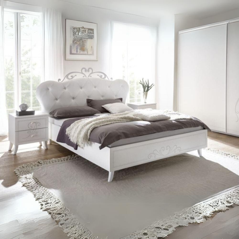 Pamuk letto in legno bianco