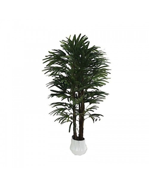 Pianta artificiale Fan Palm 140h 400 foglie con vaso