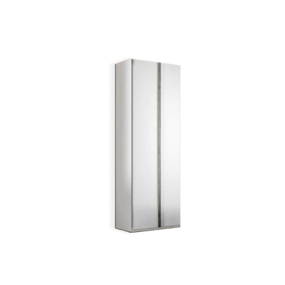 Armadio 2 ante Ettore 87x53x236 colore bianco frassinato