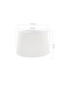 Lampada da terra treppiede noce con paralume Tripod bianco DECONOCE2736