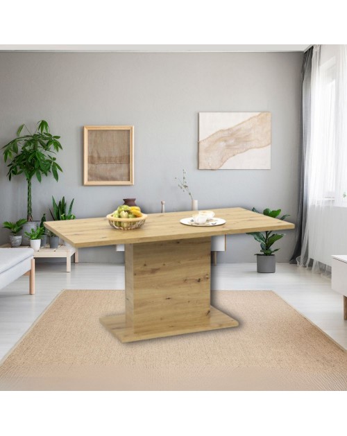 Tavolo rettangolare Follow162 160x80x76h colore rovere