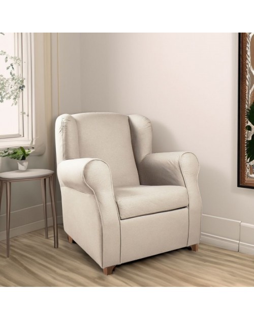 Poltrona Ebro eco nabuk colore nature