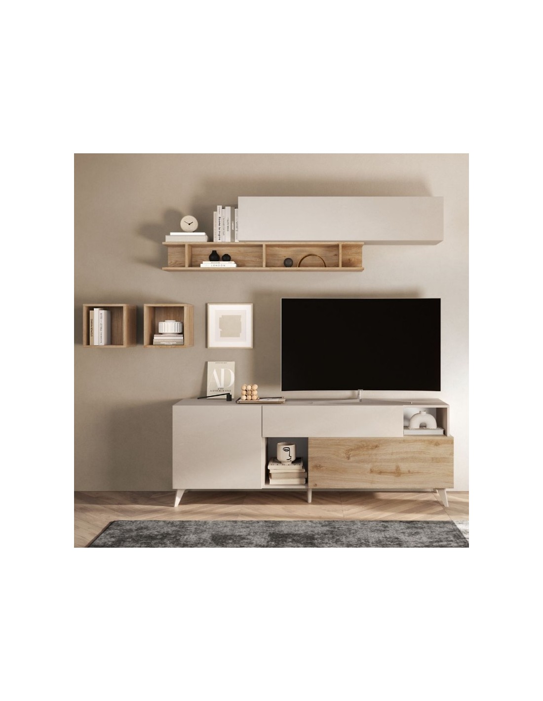 Mobile porta tv cashmere e cadiz Marion 180x42x67h