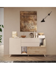 Madia Marion 180x42x94h colore cashmere e cadiz