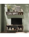 Mobile porta Tv 3 ante Polan 181x42x72h colore bronzo e mercure