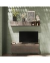 Mobile porta Tv 3 ante Polan 181x42x72h colore bronzo e mercure