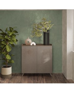 Madia alta 2 ante Polan 121x42x126h colore bronzo mercure