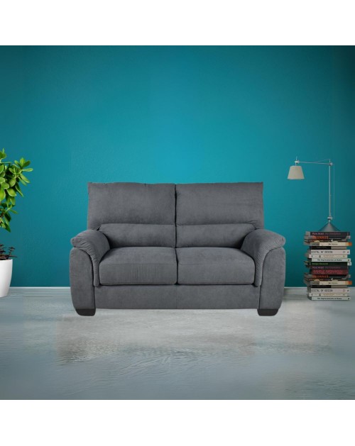 Divano 2 posti Atene in tessuto pluto28 158x90x100h colore antracite