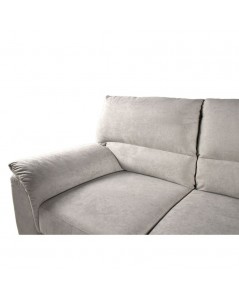 Divano 3 Posti Atene in Tessuto Queen 198x90x100h Colore Taupe