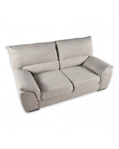 Divano 3 Posti Atene in Tessuto Queen 198x90x100h Colore Taupe