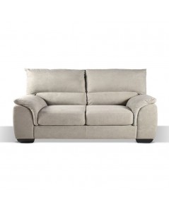 Divano 3 Posti Atene in Tessuto Queen 198x90x100h Colore Taupe
