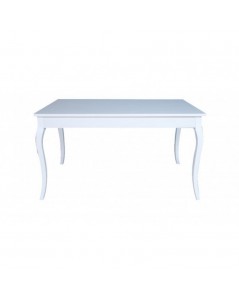 Tavolo Rettangolare Allungabile Liberty 140x85x76h Bianco Frassinato