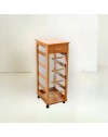 Carrello da cucina salvaspazio 4 cestini estraibili ed un cassetto Vesuvio colore rovere