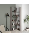 Libreria estensibile angolare Wish 72x22x200h colore tortora
