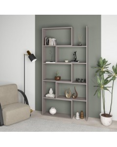 Libreria Estensibile Angolare Wish 72x22x200h Colore Tortora