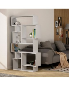 Libreria Orizzontale Bifacciale Karmato 96x168,5 Colore Bianco Prezzo