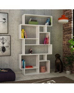 Libreria Orizzontale Bifacciale Karmato 96x168,5 Colore Bianco Prezzo