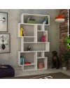 Libreria orizzontale bifacciale Karmato 96x168,5 colore bianco