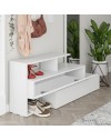 Mobile ingresso con specchio Ramda colore bianco