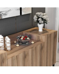 Madia 4 Ante Ellaria 160x42x75h Colore Noce Prezzo