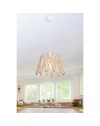 Lampada a sospensione metallo e corda Evren ASZ1029 colore bianco