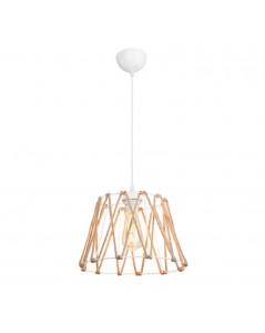 Lampada a sospensione metallo e corda Evren ASZ1029 colore bianco
