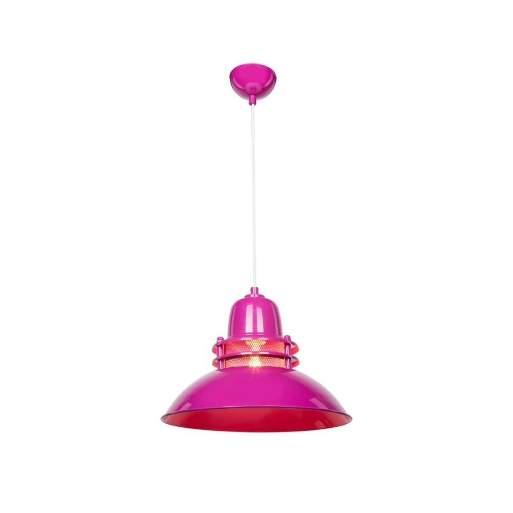 Lampada a sospensione fucsia stile industriale Tibet ASZ0872